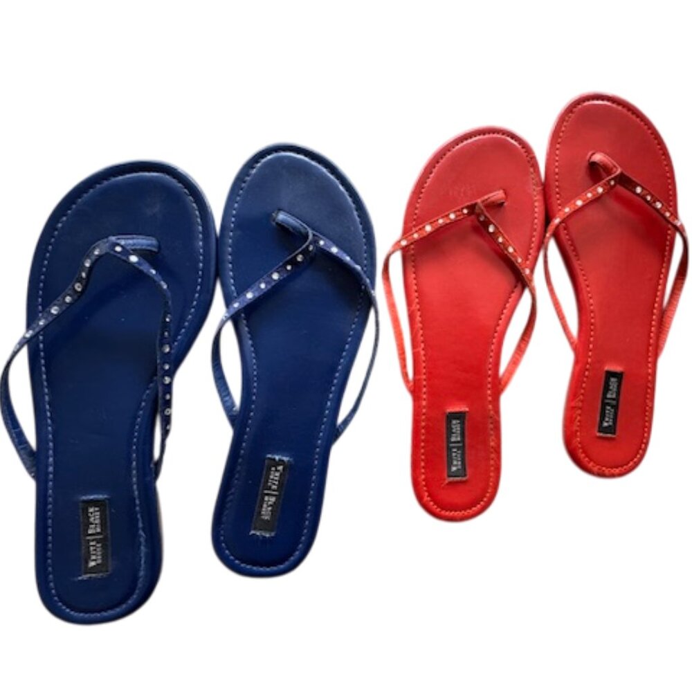 Flat slip on women's sandals size 10M